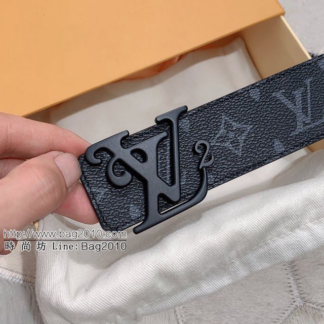 LV新款皮帶 路易威登高端男士腰帶 精緻手工繪邊  jjp1633